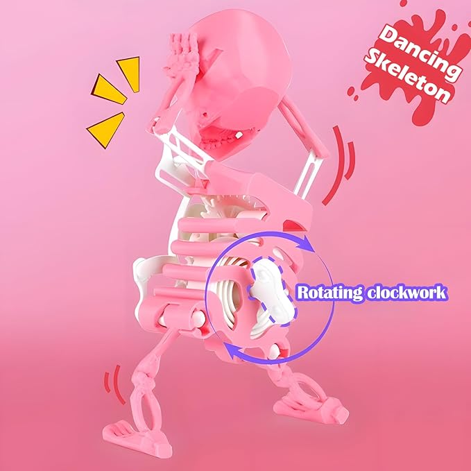🔥 Halloween Sale 49% OFF 💀 Dancing Swinging 3D Skull Toy – The Funny Skeleton That Rocks!