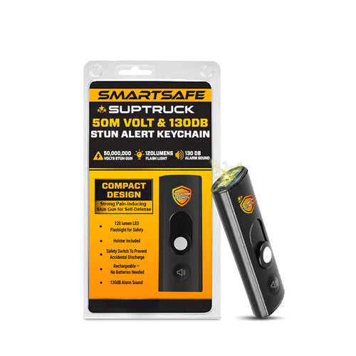 🚨2025 EXCLUSIVE SALE: 70% OFF⏳Suptruck™ SmartSafe 3-in-1 Stun Alert Keychain⚡50M Volt & 130dB Alarm Your Ultimate Self-Defense Companion!