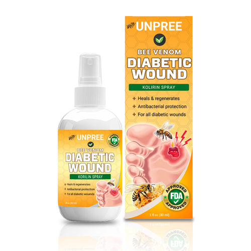 💥 2025 Limited 70% OFF ️⏳ UNPREE™ Bee Venom Diabetic Wound Kolirin Spray 💥 Fix Diabetic Wounds 100% in 2 Weeks