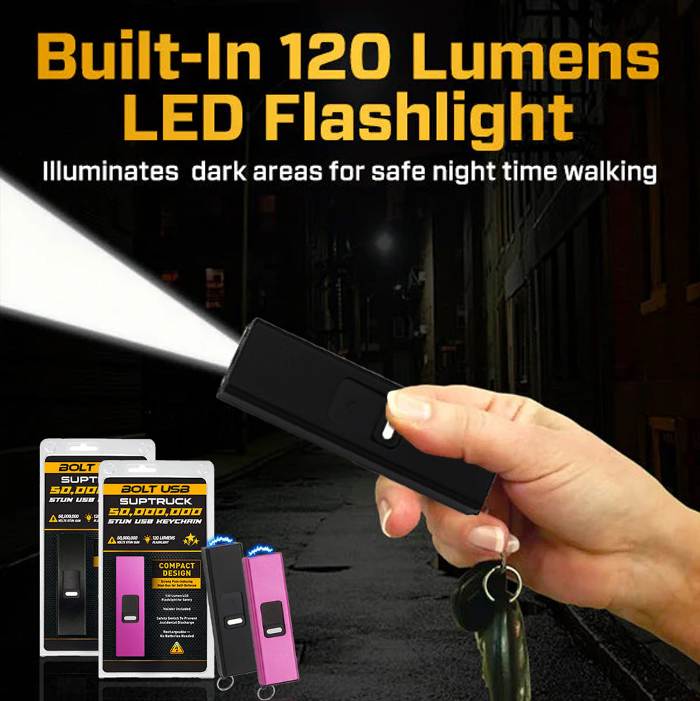 💥 2025 Mega Sale 70% OFF ️🔥 BoltUSB 50M Volts Stun USB Keychain ⚡ Hi-Tech - Smart Defend