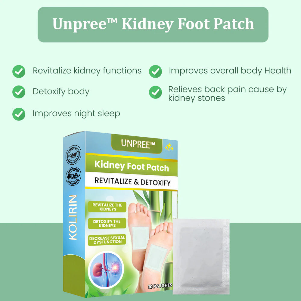 🎉 2025 Limited 70% ️OFF🔥 Unpree™ Herbal Kidney Foot Patch - Detox & Revitalize Naturally