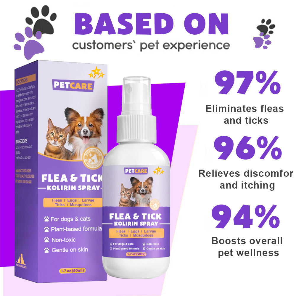 PetCare™ Flea & Tick Kolirin Spray 🔥 70% Limited Discounts