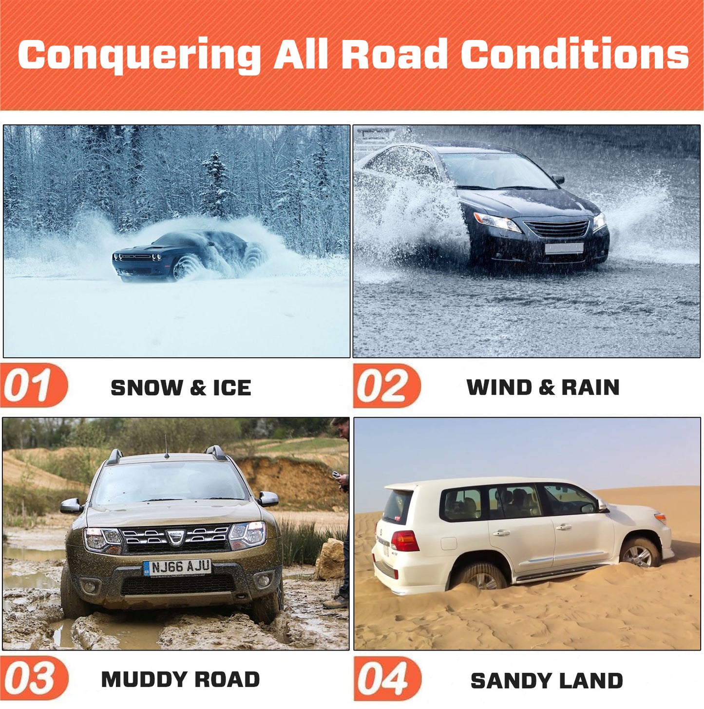 🎉 2025 Pre-Sale 70% ️🔥 SUPTRUCK™ Anti-Snow Tire Chains