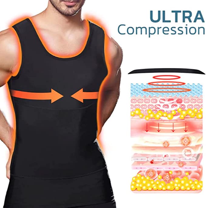 MenSlim Gynecomastia Compression Suptruck TankTop