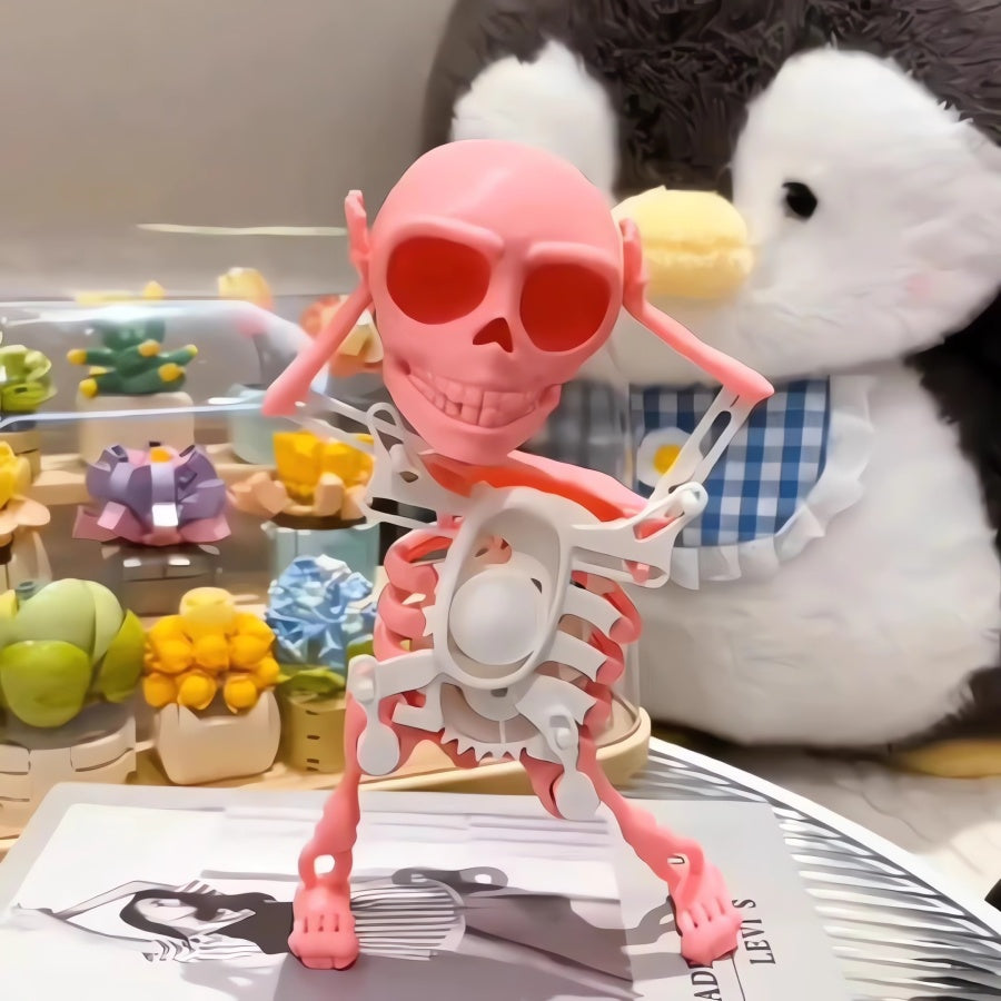🔥 Halloween Sale 49% OFF 💀 Dancing Swinging 3D Skull Toy – The Funny Skeleton That Rocks!