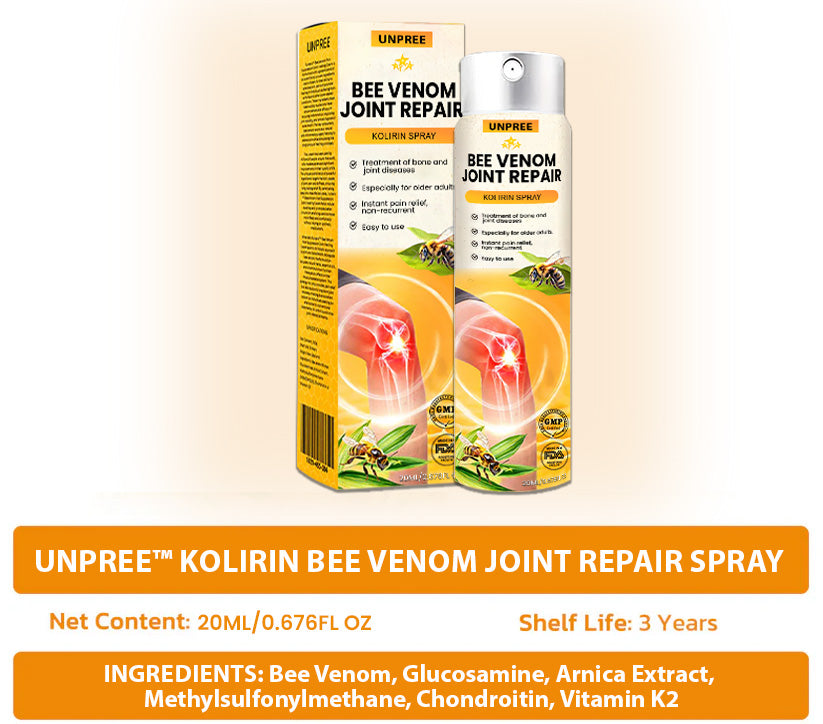 🚨2025 EXCLUSIVE SALE: 70% OFF⏳Unpree™ Kolirin Bee Venom Joint Repair Spray