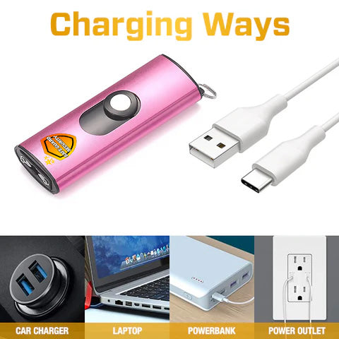 🚨2025 EXCLUSIVE SALE: 70% OFF ⏳ SUPTRUCK™ TinySafety 50M Volt Stun USB Keychain 🔒 with Flashlight ⚡ Your Ultimate Self-Defense Companion!