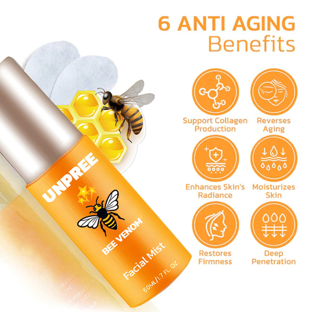 🎉 2025 Pre-Sale 70% ️🔥 UNPREE™ Kolirin Bee Venom Soluble Collagen Film