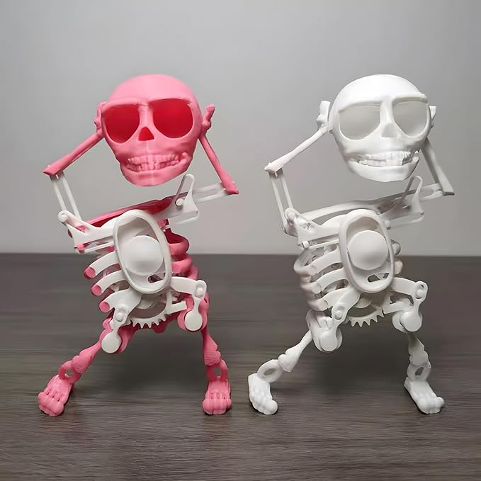 🔥 Halloween Sale 49% OFF 💀 Dancing Swinging 3D Skull Toy – The Funny Skeleton That Rocks!