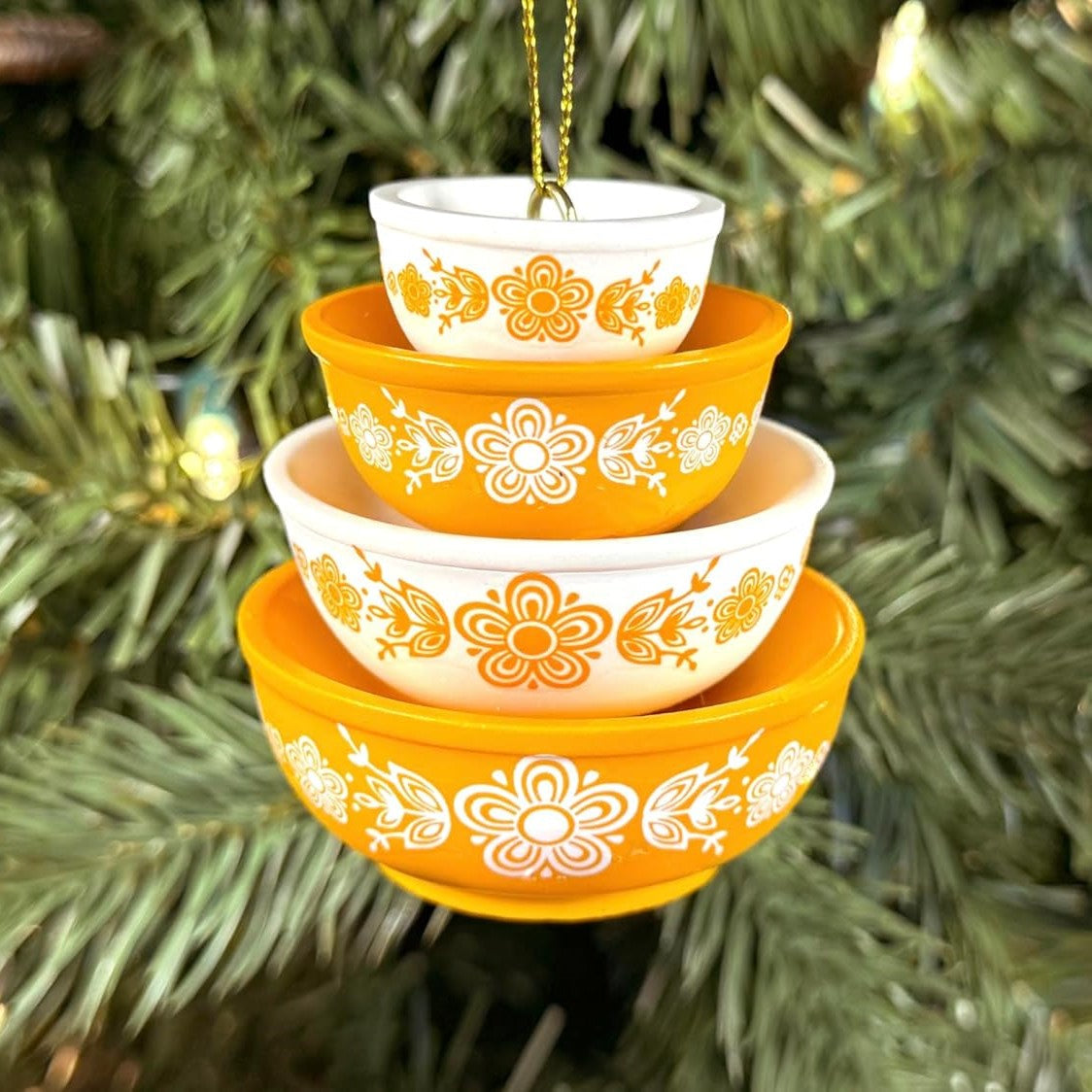 π Christmas Kickoff 70% OFF β¨ Pyrex Bowl Stack Ornament β Vintage Christmas Decor