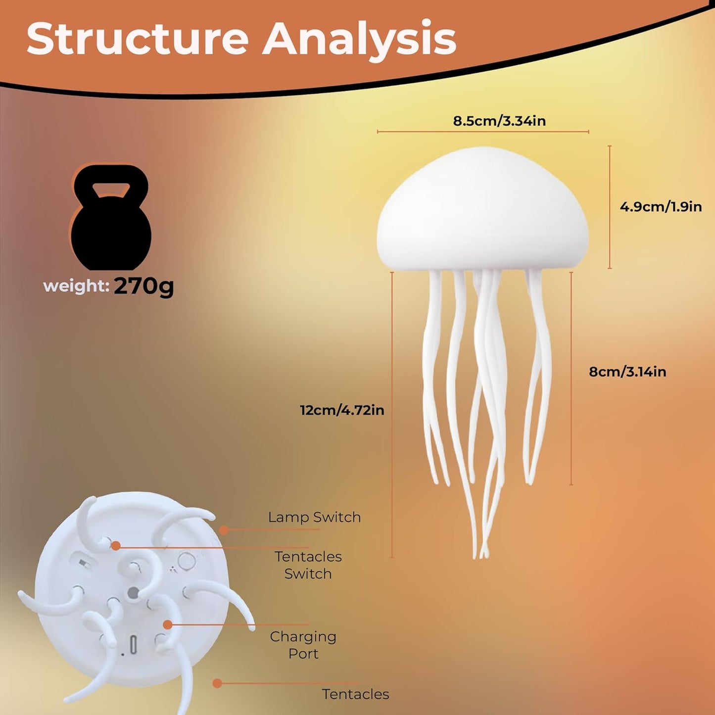 Flash Sale 70% OFF ✨ Aurora™ Floating Jellyfish Mood Light Lamp