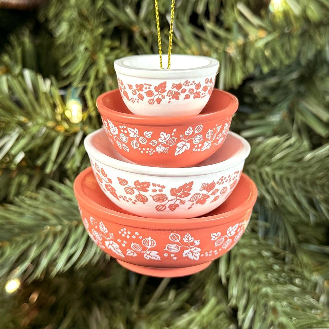 π Christmas Kickoff 70% OFF β¨ Pyrex Bowl Stack Ornament β Vintage Christmas Decor