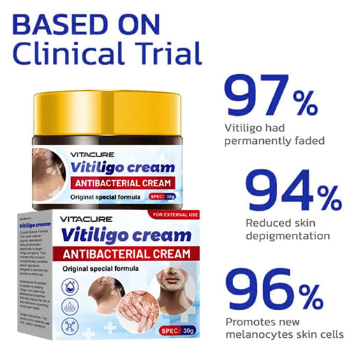 ๐ฅ 2025 Big Sale 70% OFF ๐ฅ Vitacure Antibacterial Vitiligo Cream ๐ Gentle Touch - Visible Change