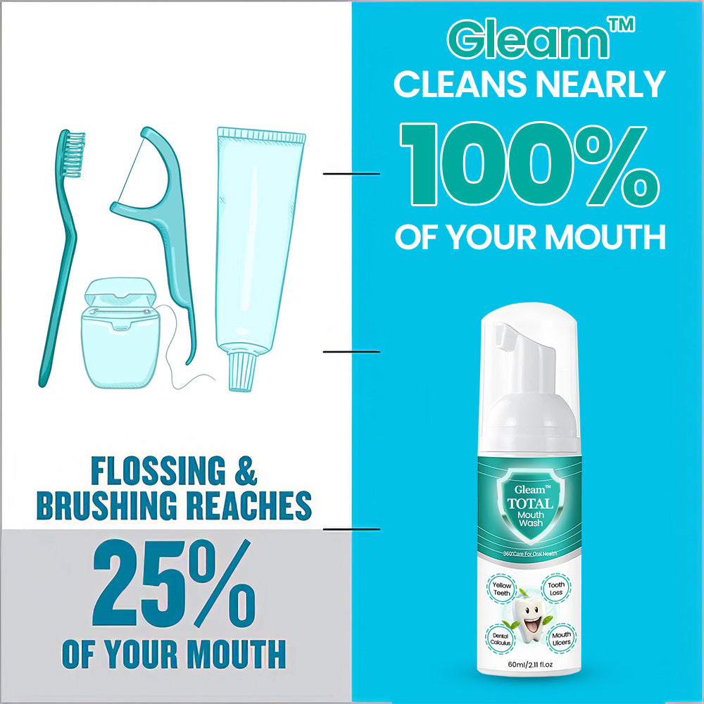 Gleam⢠TOTAL Mouth Wash - Solve all Oral Problems š„ LAST DAY SALE OFF 70% š„