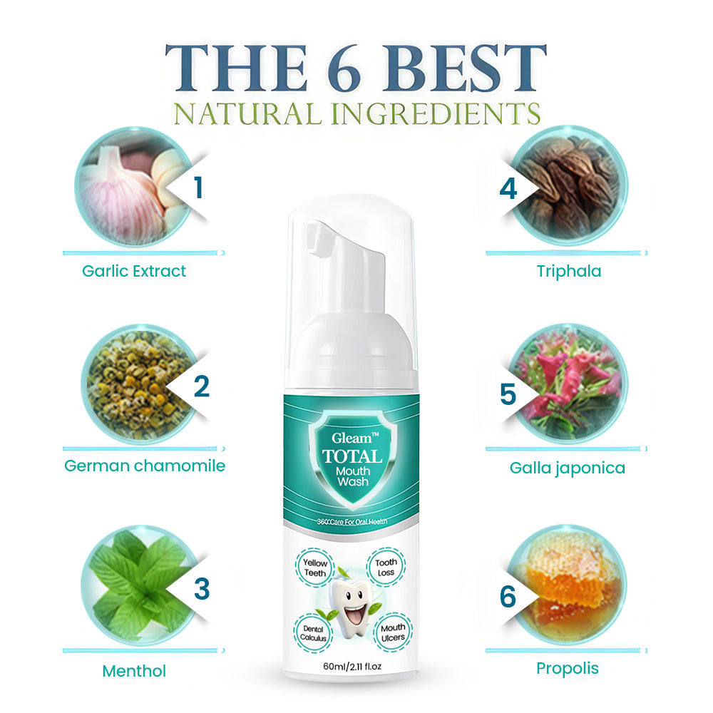 Gleam⢠TOTAL Mouth Wash - Solve all Oral Problems š„ LAST DAY SALE OFF 70% š„