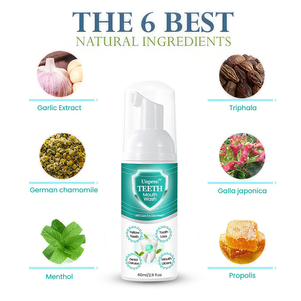 Herbal TEETHCare Mouthwash - Solve all Oral Problems - đ„Healthy Gums Solutionđ„