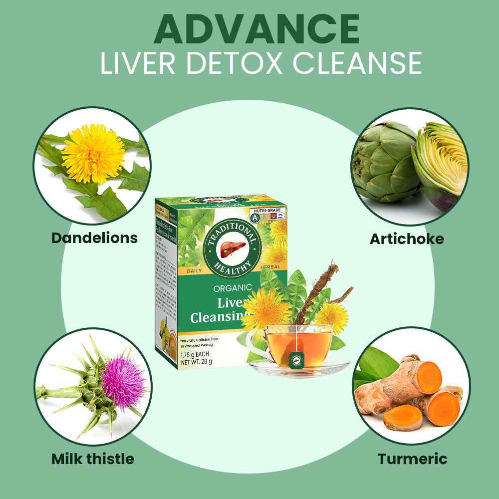 TRADITIONAL HEALTHY Organic Liver Cleansing Tea