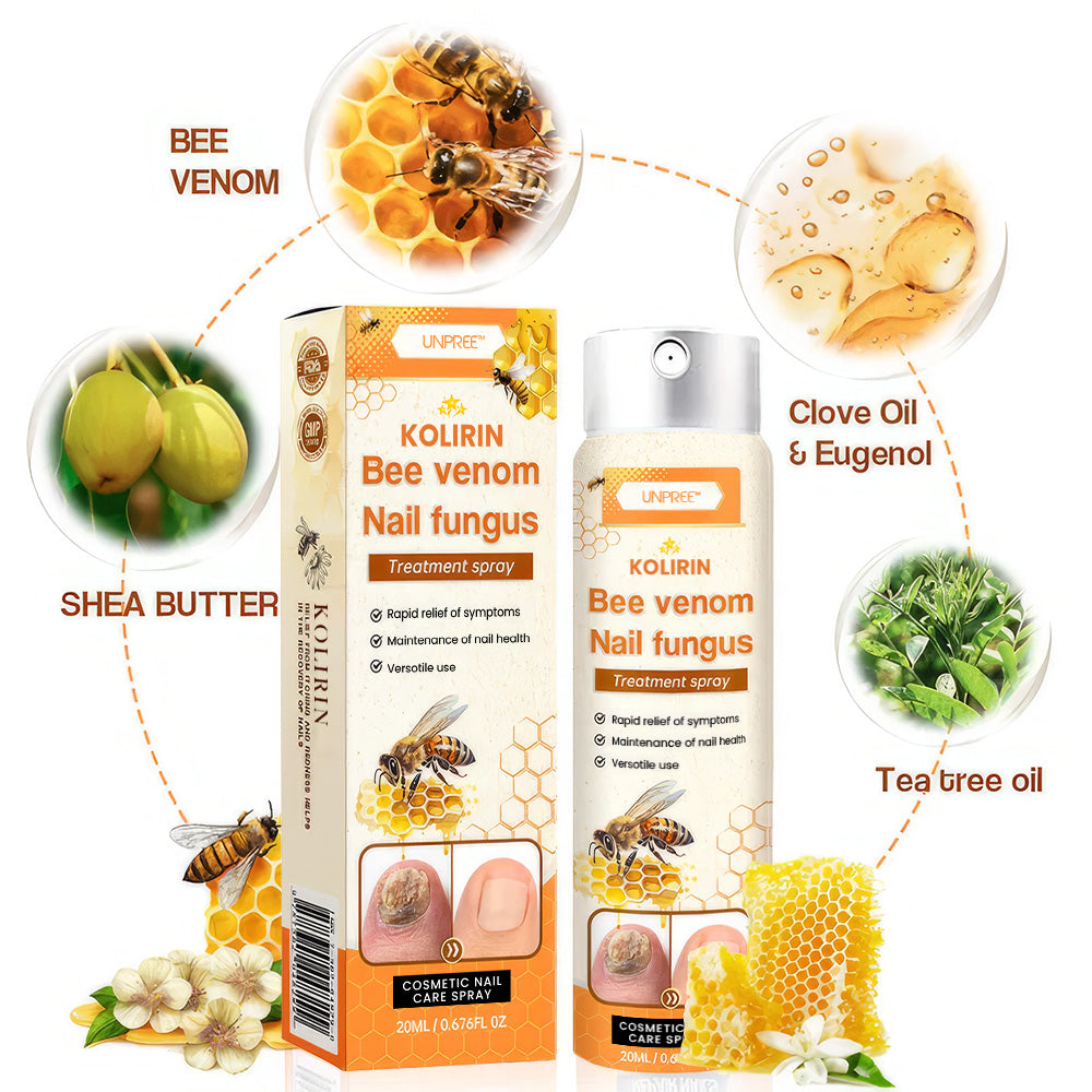 š„ 2025 Limited 70% OFF ļøā³ UNPREE⢠Kolirin Bee Venom Nail Fungus Spray š„ Fix All Nail Problems within 2 Weeks