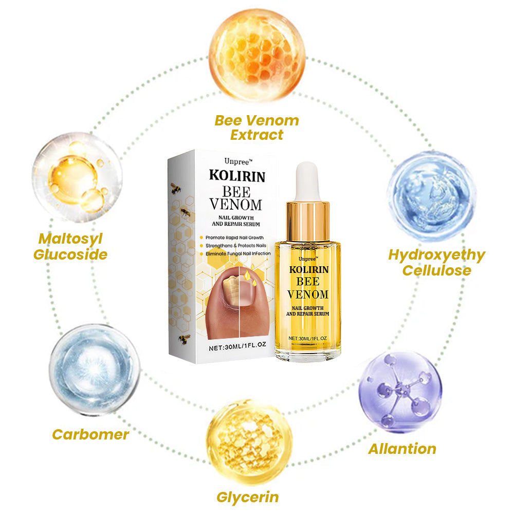 Unpree™ Kolirin Bee Venom Nail Growth And Repair Serum 🔥 Solve All Nail Problems