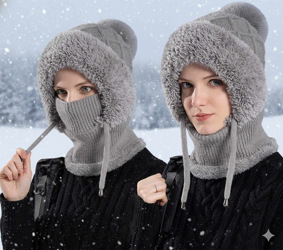 🎄 Early Christmas 70% OFF 🌡️ FancyStar™ 4-in-1 Beanie Winter Hat (Integrated Mask, Neck & Ears Warmer)