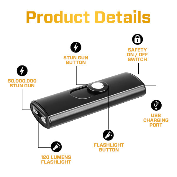 🎉 2025 Limited 70% ️OFF ⏳ SUPTRUCK™ TinySafety Prime 50,000,000 Stun USB Keychain