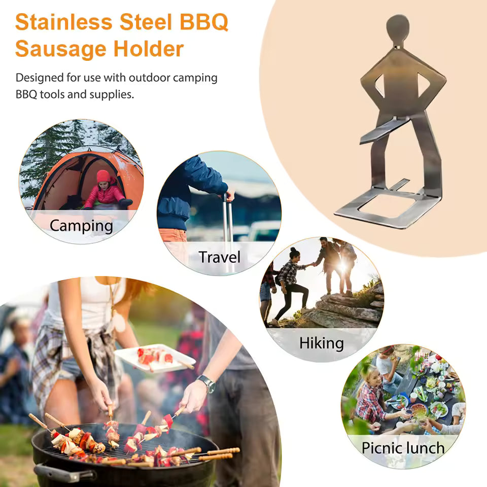 📣 Holiday Sale 49% OFF 🔥 GrillMan BBQ Stainless Steel Sausage Rack
