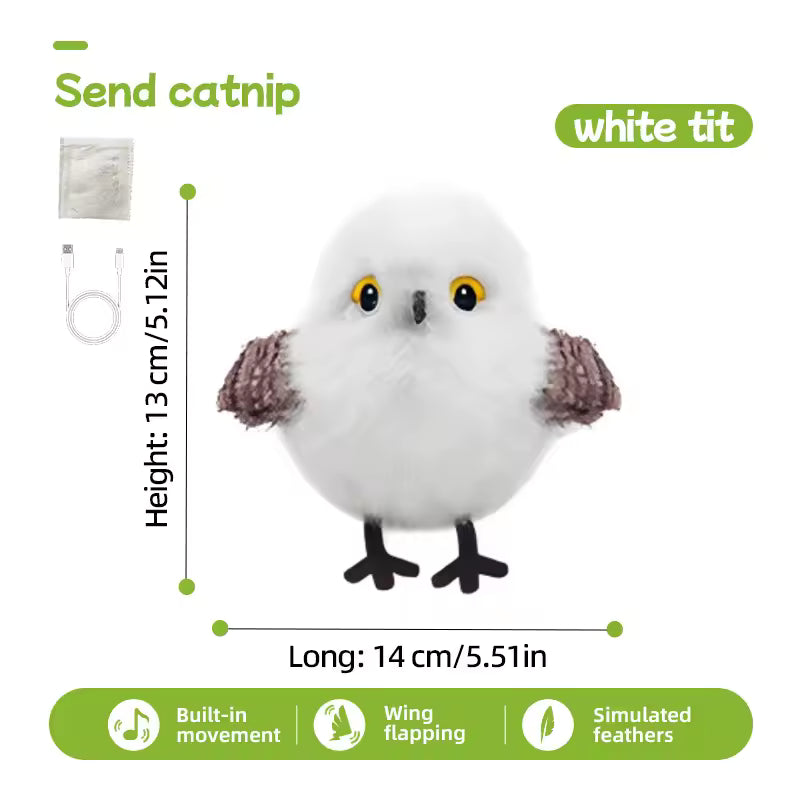 2025 Upgrade Interactive Flapping & Chirping Bird Cat Toy