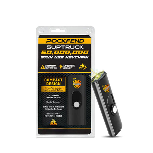 🚨2025 EXCLUSIVE SALE: 70% OFF⏳Suptruck™ Pockfend 50M Volt Stun USB Keychain⚡Your Ultimate Self-Defense Companion!
