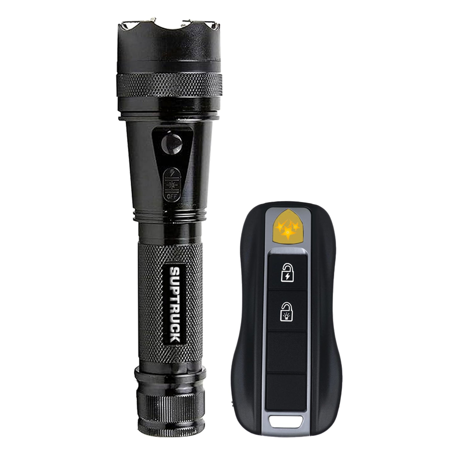 SUMMER SALE 75% OFF ️🔦 SUPTRUCK™ VoltGuard X95 Tactical Stun Flashlight ⚡ Light in Dark, Power in Danger