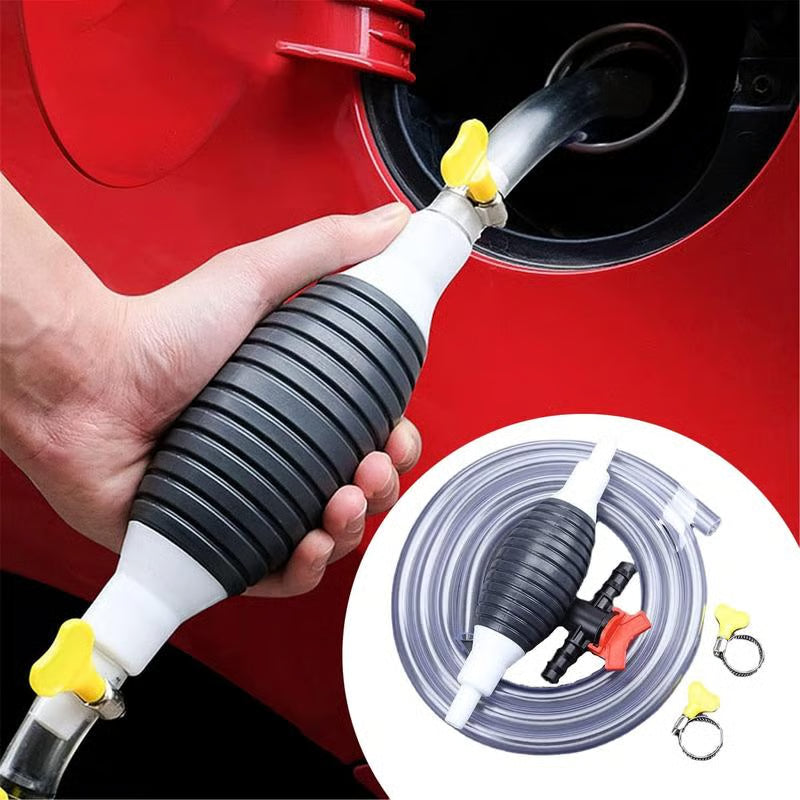 ✨ 49% OFF 🚀 Multifunction Liquid Sucker Pump High Flow Manual Fuel Pump 9.8 Ft Hose