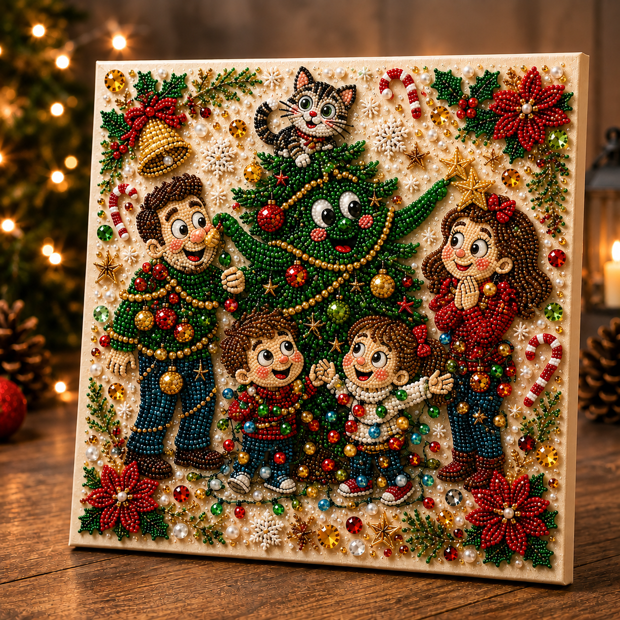 🎅 CHRISTMAS SALE 70% OFF🎄 Funny Christmas Eve 3D Pearl Art DIY Kit
