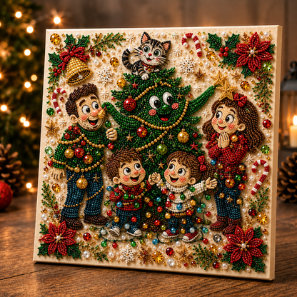🎅 CHRISTMAS SALE 70% OFF🎄 Funny Christmas Eve 3D Pearl Art DIY Kit
