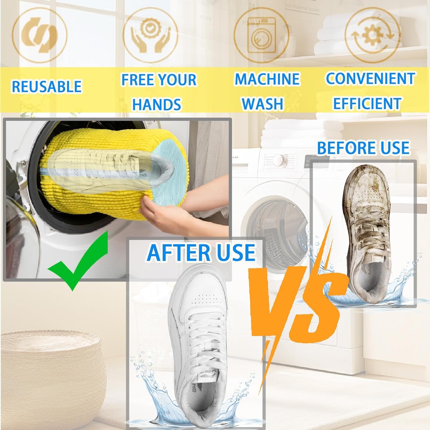 🔥 Hot Sale 70% OFF 🔥 Homivex™ Smart Shoe Washing Bag