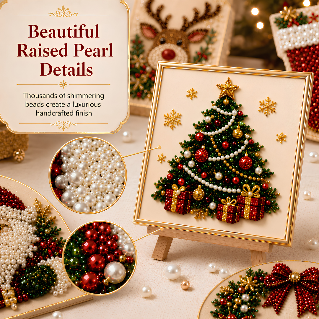 ❄️ EARLY CHRISTMAS SALE 49% OFF 🎄 Christmas DIY Diamond Pearl Art Kit ✨