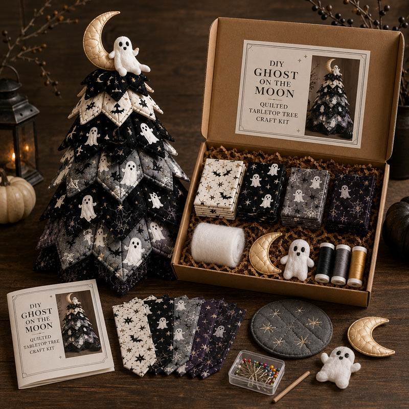 🔥 LAST DAY 59% OFF 🎃 Halloween Quilted Fabric Tree DIY Kit