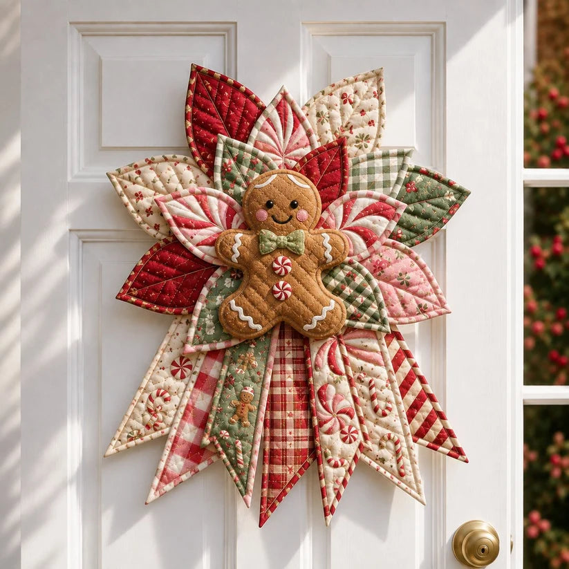 🎄 HOLIDAY 49% OFF ⛄ Festive Quilted Christmas Door Hanging DIY Sewing Kit