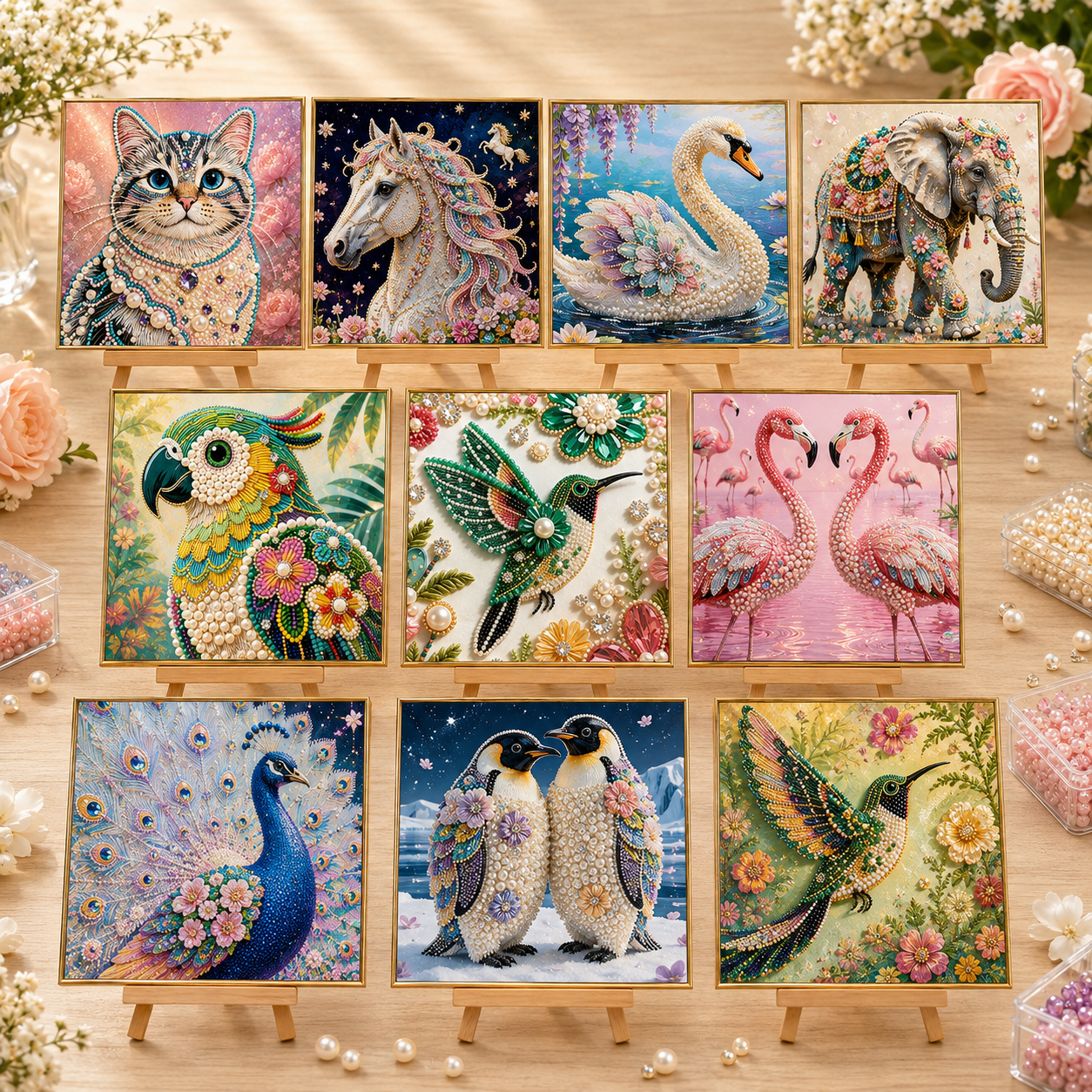 🔥 EARLY CHRISTMAS SALE 49% OFF 🐴 5D Wildlife DIY Pearl Painting Art Kit