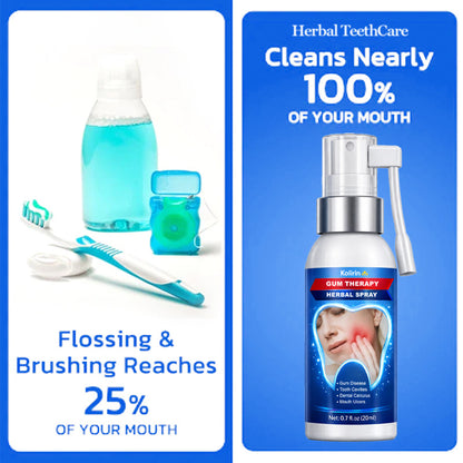 💥 2026 Limited 75% OFF ️🦷 Kolirin™ Gum Therapy Herbal Spray - Solve All Oral Problems