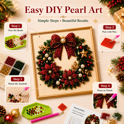 ❄️ EARLY CHRISTMAS SALE 49% OFF 🎄 Christmas DIY Diamond Pearl Art Kit ✨