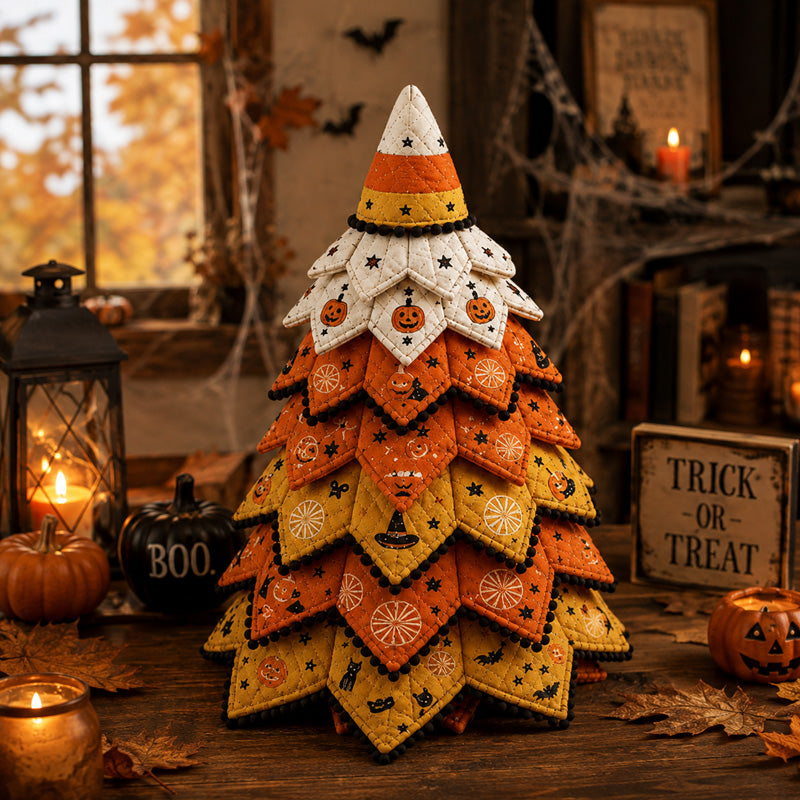 🔥 LAST DAY 59% OFF 🎃 Halloween Quilted Fabric Tree DIY Kit