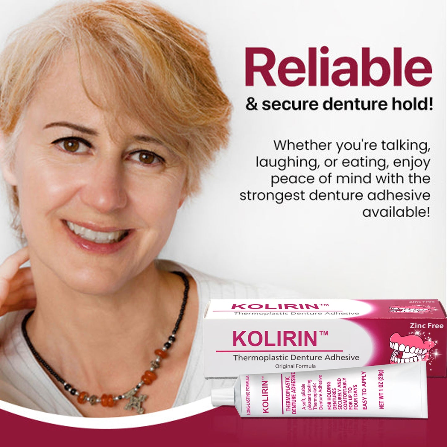 KOLIRIN™ Thermoplastic Denture Grip Adhesive✨ Last Day Sale 🔥🔥