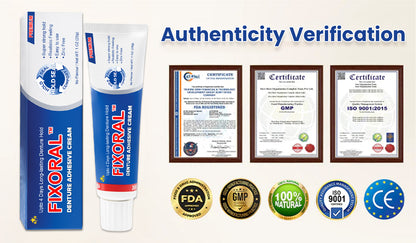 💥 Early Christmas 75% OFF ️🦷 FIXORAL™ Denture Adhesive Cream - Strong Hold Lasts 96 Hours ✨