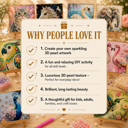 🔥 EARLY CHRISTMAS SALE 49% OFF 🐴 5D Wildlife DIY Pearl Painting Art Kit
