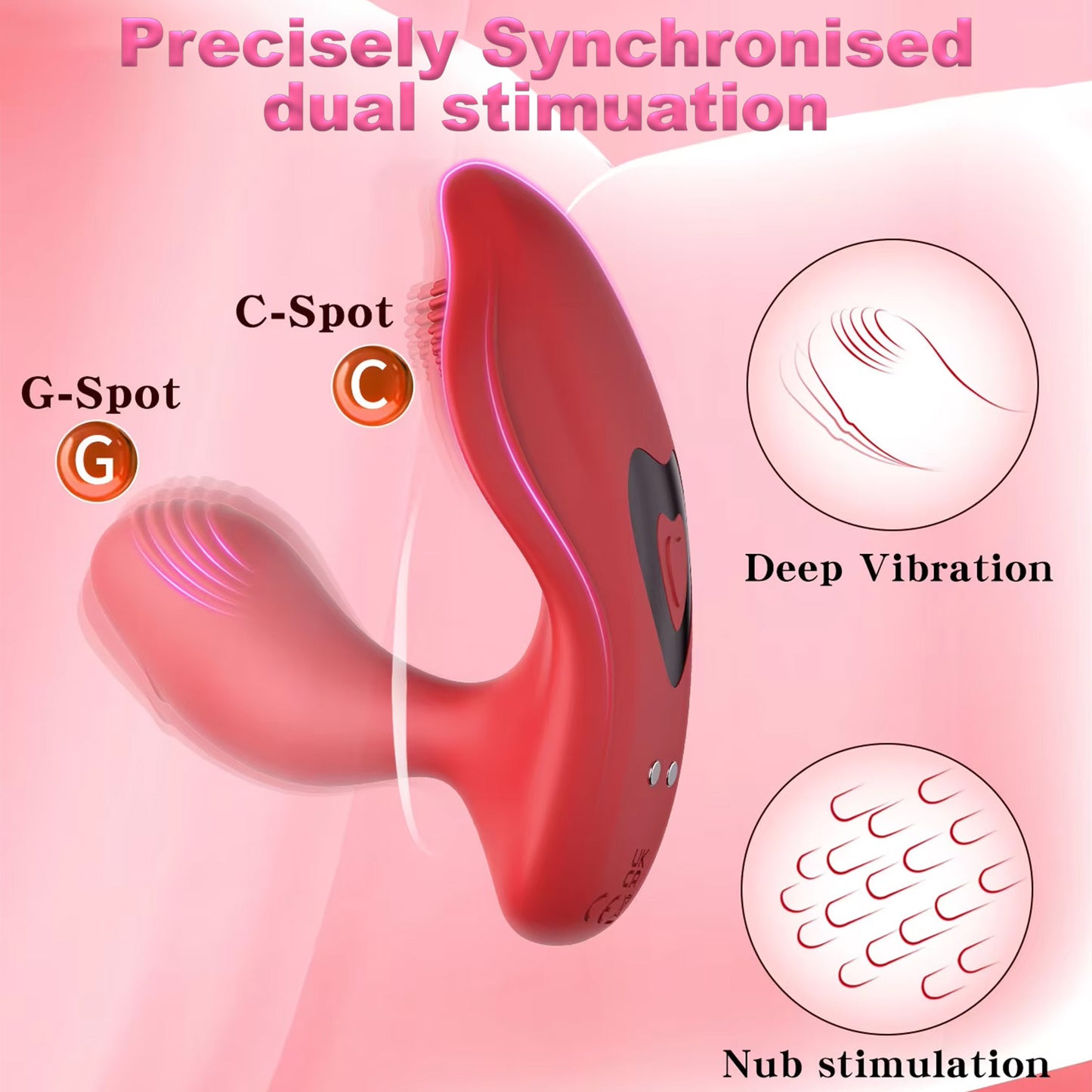 FLASH SALE 70% OFF 💦 NUBORA™ Smart APP-Controlled x9 Modes Dual-Stimulation Wearable Massager 💦  Invisible Wear Vibrator