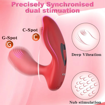 FLASH SALE 70% OFF 💦 NUBORA™ Smart APP-Controlled x9 Modes Dual-Stimulation Wearable Massager 💦  Invisible Wear Vibrator