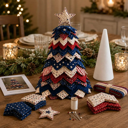 🔥 LAST DAY 59% OFF 🎃 Halloween Quilted Fabric Tree DIY Kit