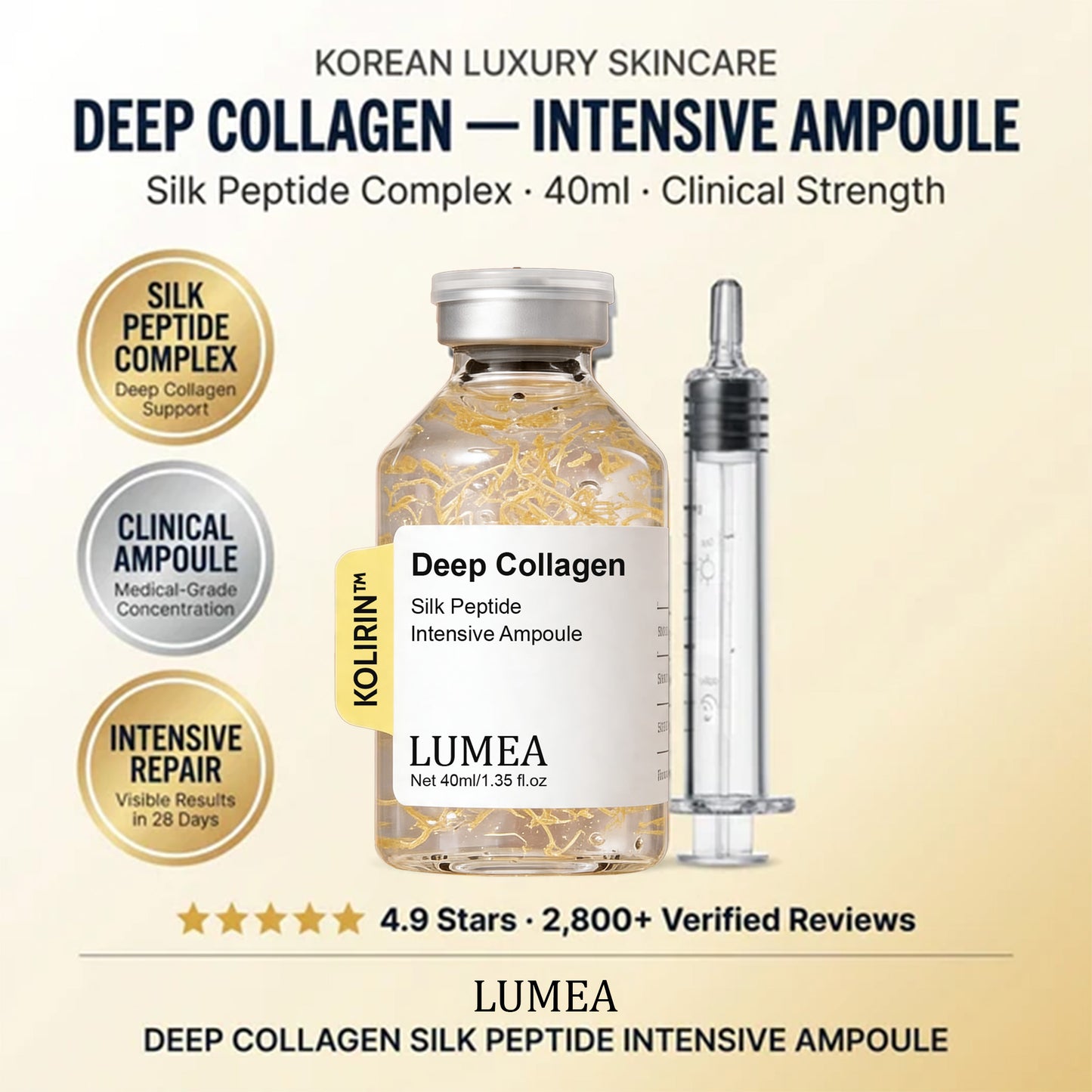 💥 2026 Sale 70% OFF ✨ KOLIRIN™ LUMEA Deep Collagen Silk Peptides Serum