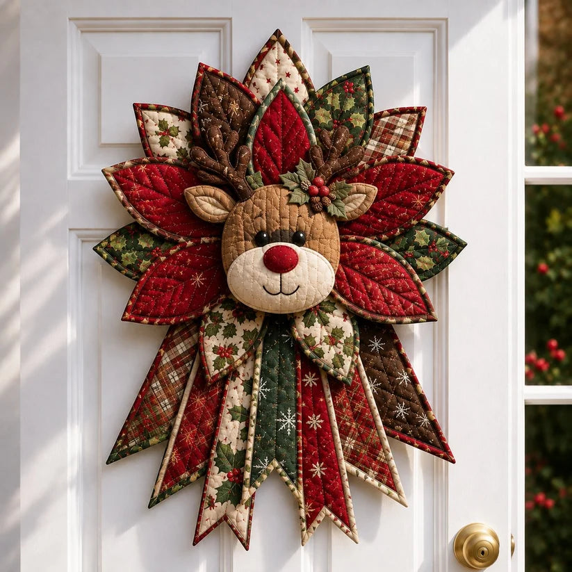 🎄 HOLIDAY 49% OFF ⛄ Festive Quilted Christmas Door Hanging DIY Sewing Kit