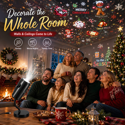 🎄 HOLIDAY SALE 50% OFF 🎃 Plug-n-Play HD Scene Projector ✨
