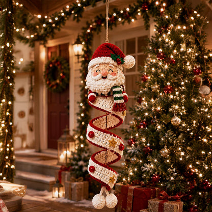 🎄 Early Christmas 49% OFF ✨ Crochet Spiral Snowman Ornament Pattern DIY Kit